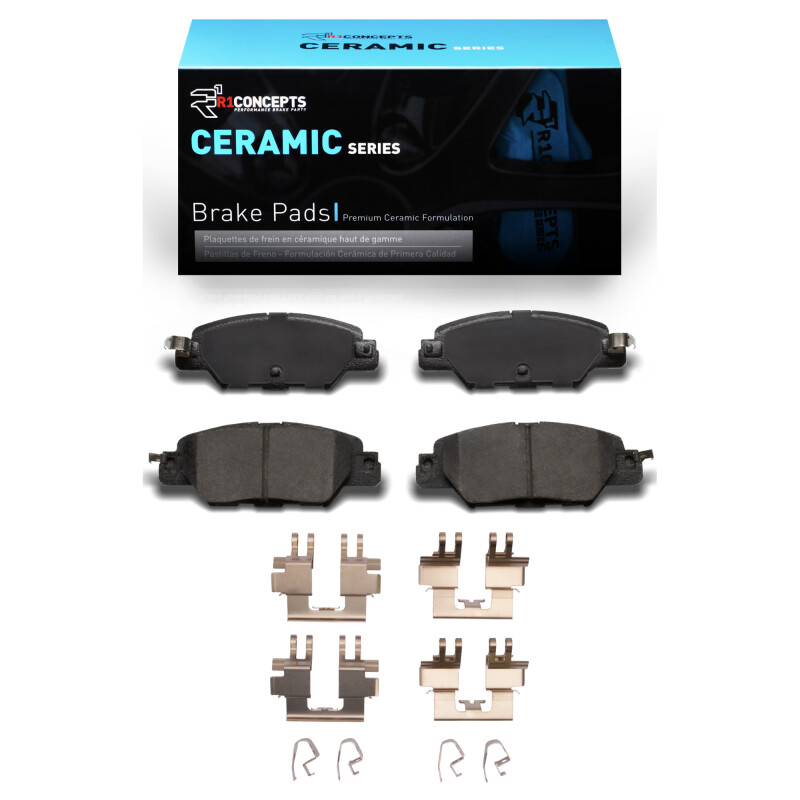 Mazda CX-5 Brake Pads - Rear - R1 Concepts - R1 Ceramic Pads and Hardware Kit - `16-`25
